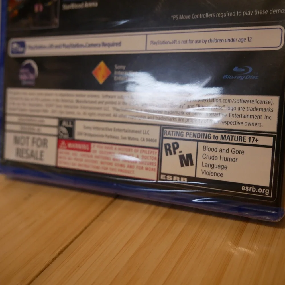 Playstation 4 VR Demo Disc 2.0 Sealed,‎ PS4, New